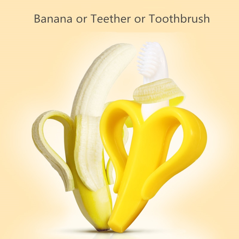 Baby Banana Toothbrush Soothing Teether